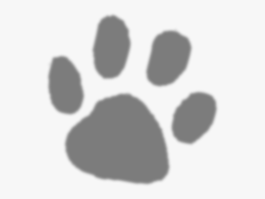 Dog Faded Paw Print, Transparent Clipart