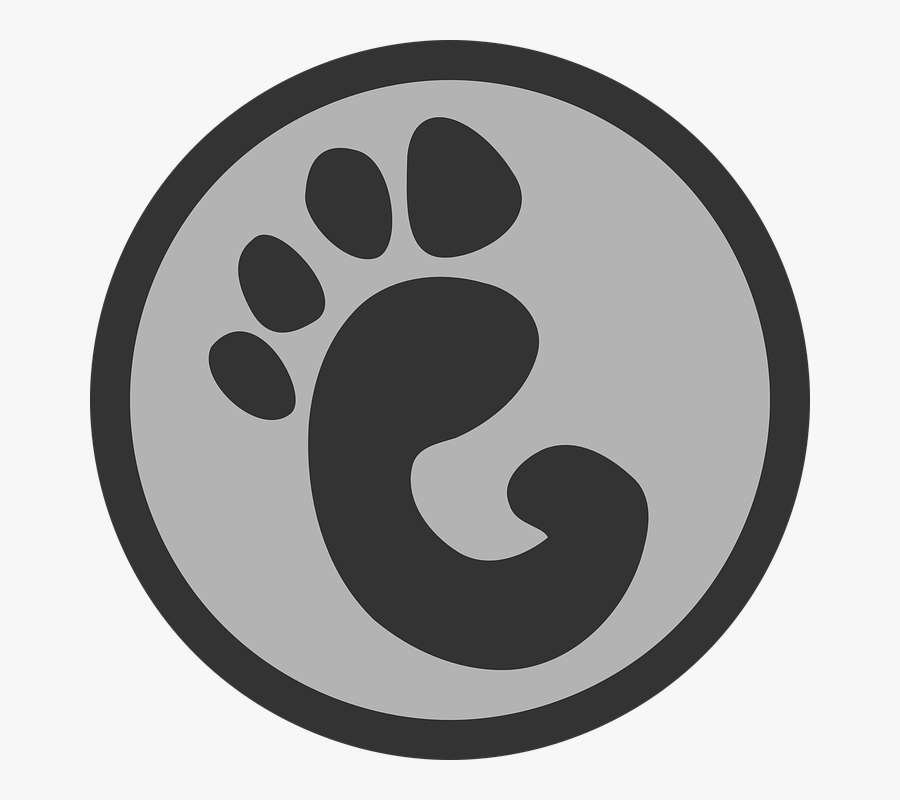 This Free Clip Arts Design Of Paw Print Logo Png - ตีน Png, Transparent Clipart