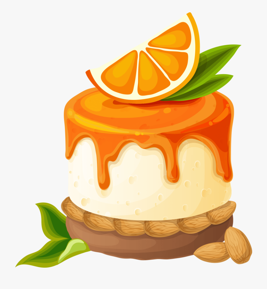 Cake Clipart Png Images Free Download Searchpng Orange Cake Clipart