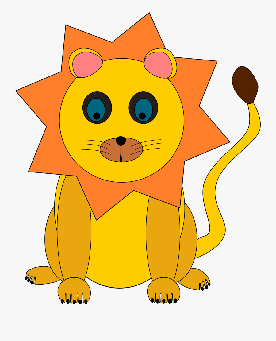 Clip Art Free Stock Photo Illustration - Lion Clip Art, Transparent Clipart