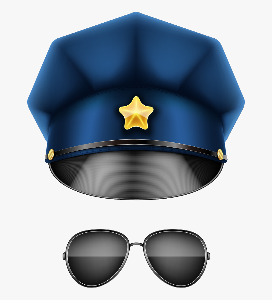 And U8b66u5e3d Designer Police Vector Officer Sunglasses - Police Hat Vector, Transparent Clipart