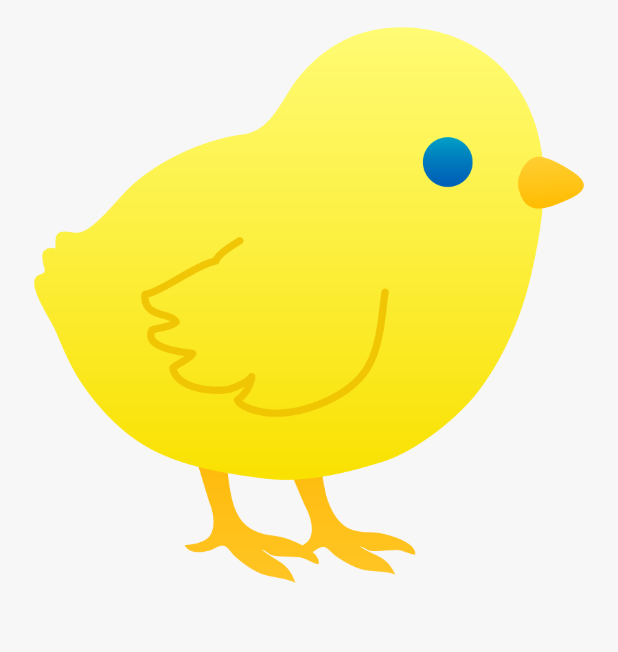 Baby Chicken Clipart Black And White - Cartoon, Transparent Clipart