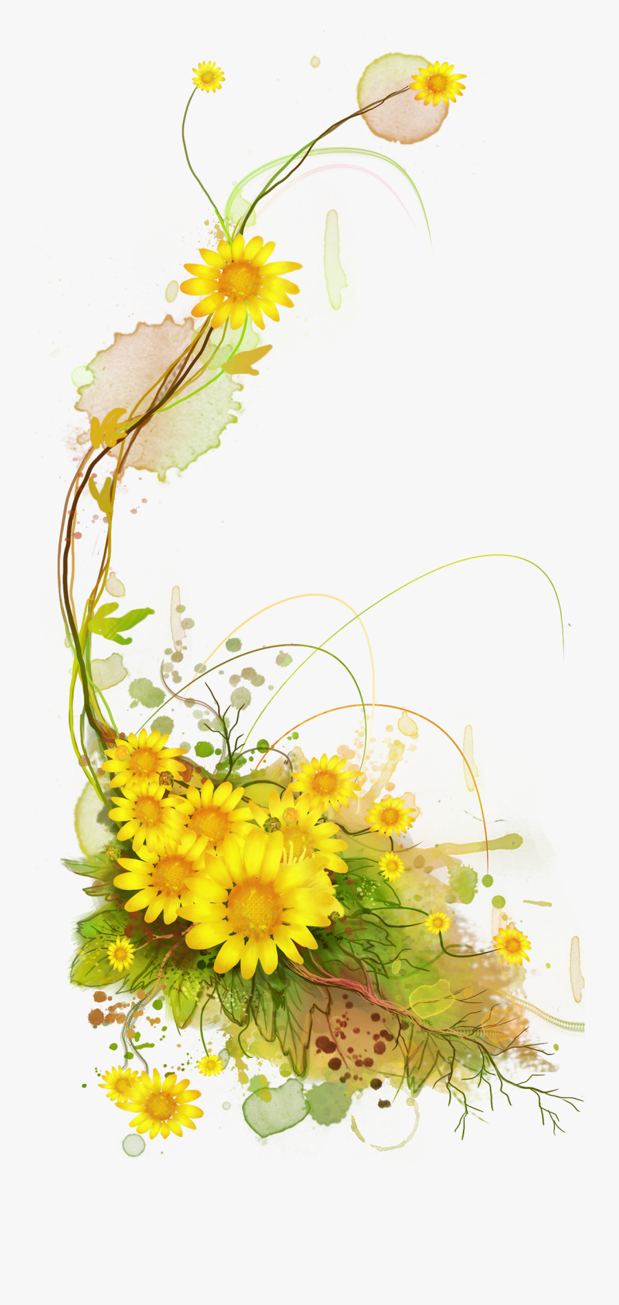 Sunflower Clipart Frame Png, Transparent Clipart