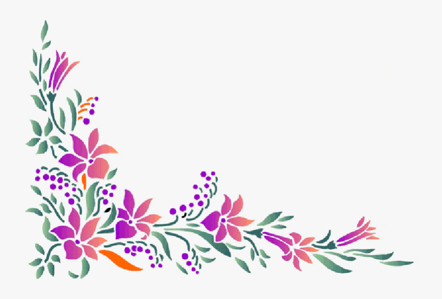 Flower Borders And Frames Clipart - Flower Design For Borders, Transparent Clipart