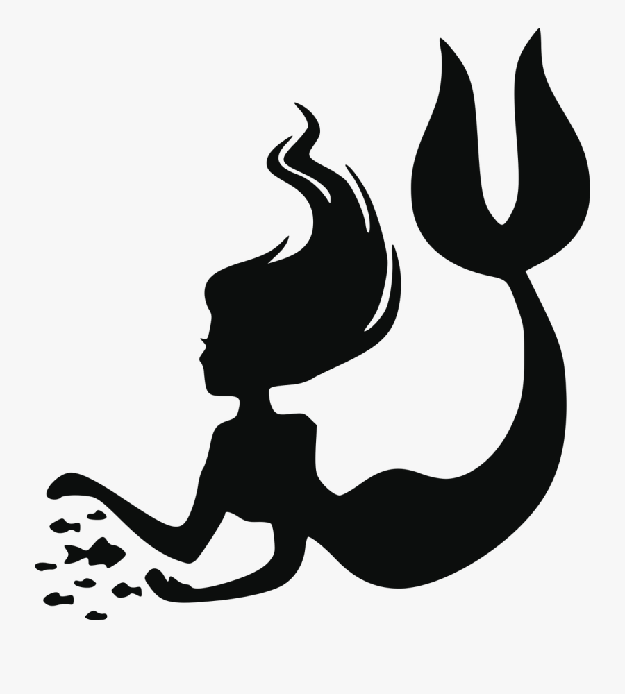 Download Clip Art Mermaid Svg - Transparent Mermaid , Free ...