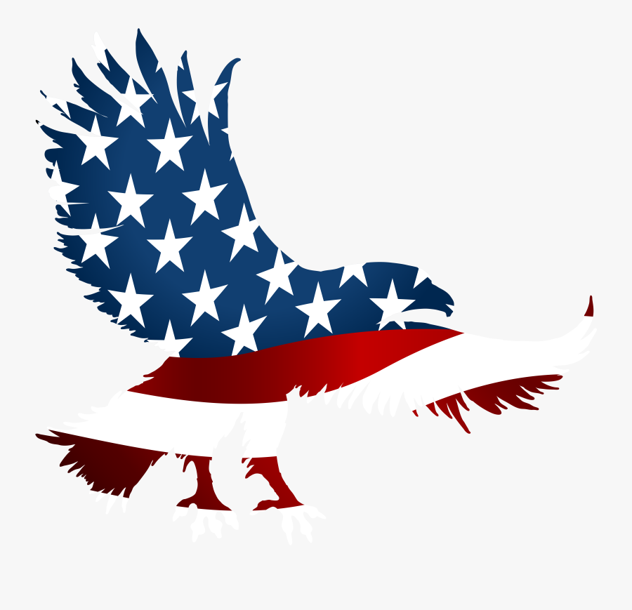 American Eagle Flag Transparent Png Clip Art Image, Transparent Clipart