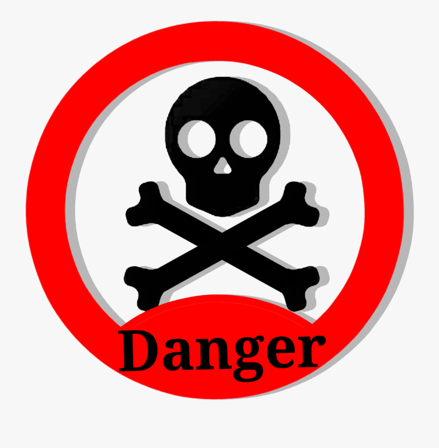 Danger, Skull, Vector, Clipart, Sign, Take Care - Danger Png, Transparent Clipart