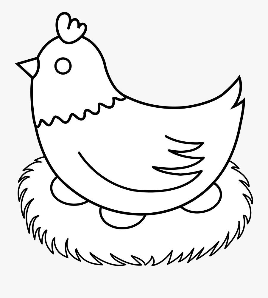 Free Farm Animal Clipart - Clip Art Of Hen, Transparent Clipart