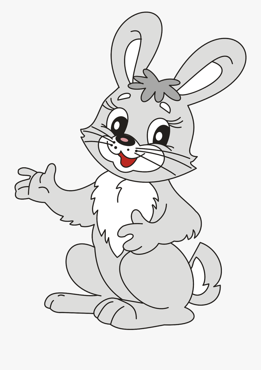 Tale Rabbit - Rabbit Cartoon Images Small, Transparent Clipart