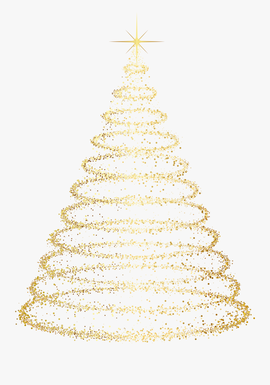 Clip Art Gold Transparent Effects Png - Transparent Background Transparent Christmas Tree Clipart, Transparent Clipart