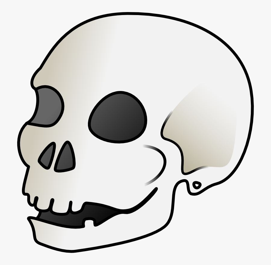 Human Skull Svg Clip Arts - Skull Clip Art, Transparent Clipart