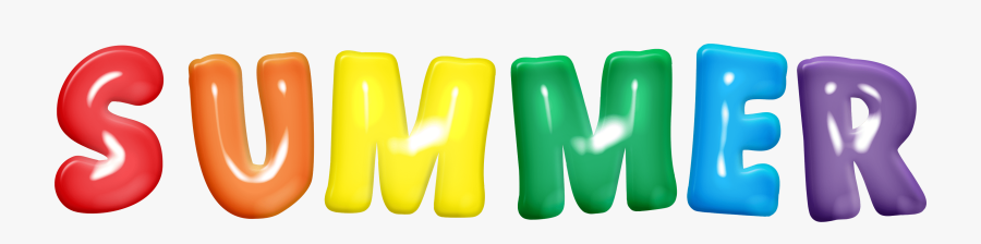Free Download ~ Commercial Use "summer - Word Summer Clip Art, Transparent Clipart
