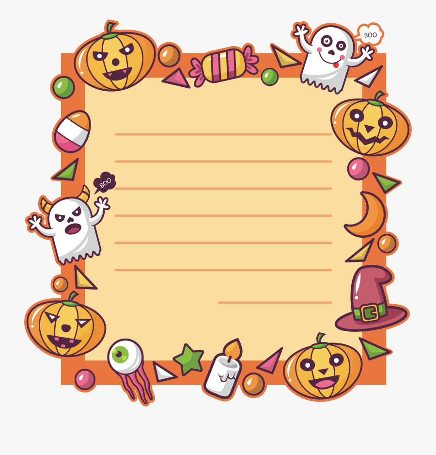 Pumpkin Border Clipart - Pumpkin, Transparent Clipart