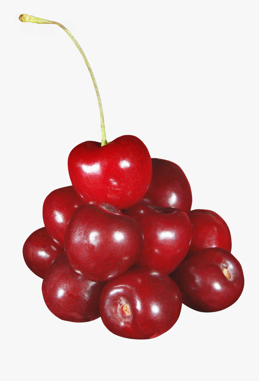 Cherries And Apple Clipart Black And White - Cherries Png No Background, Transparent Clipart