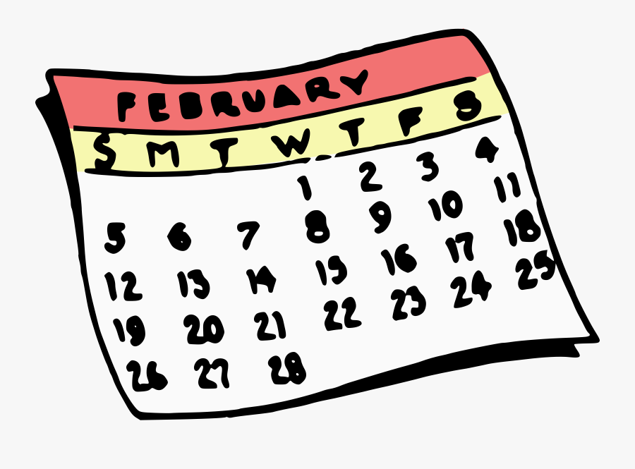 Febcalander For Calendar - Transparent Calendar Clip Art, Transparent Clipart
