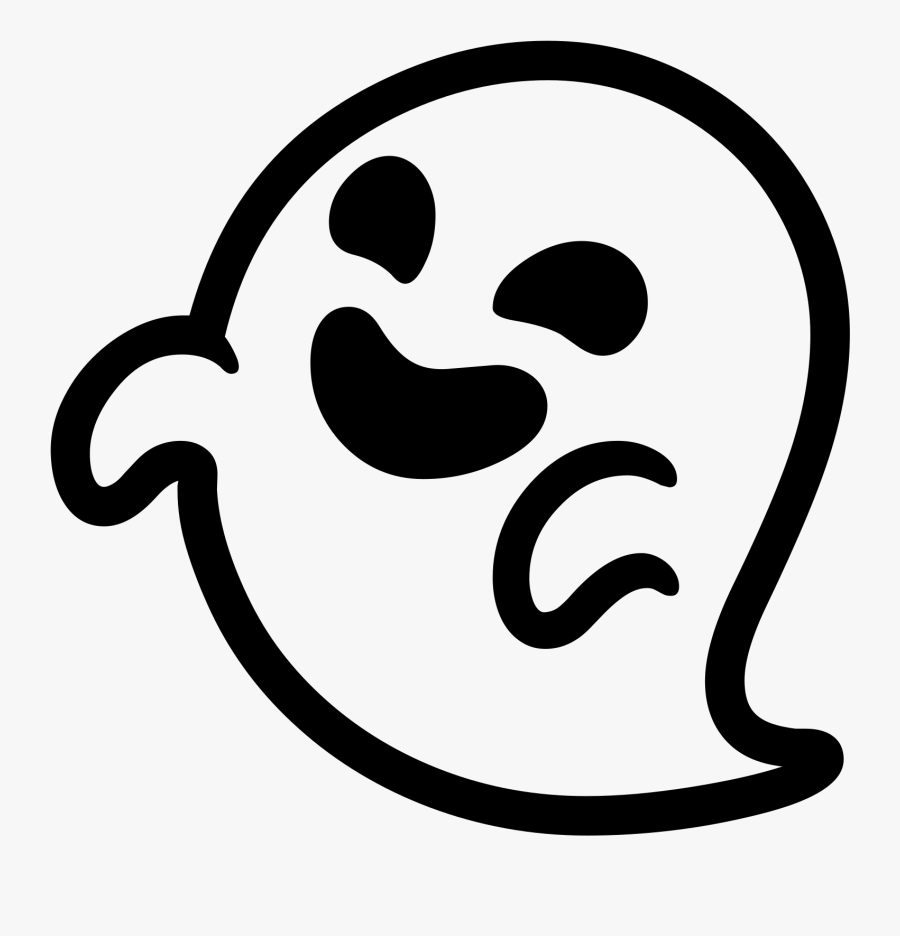 Emoji Clipart Ghost - Android Ghost Emoji Png, Transparent Clipart