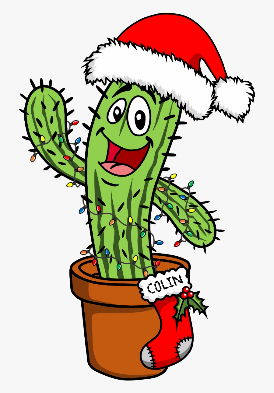 Christmas Cactus Meme, Transparent Clipart
