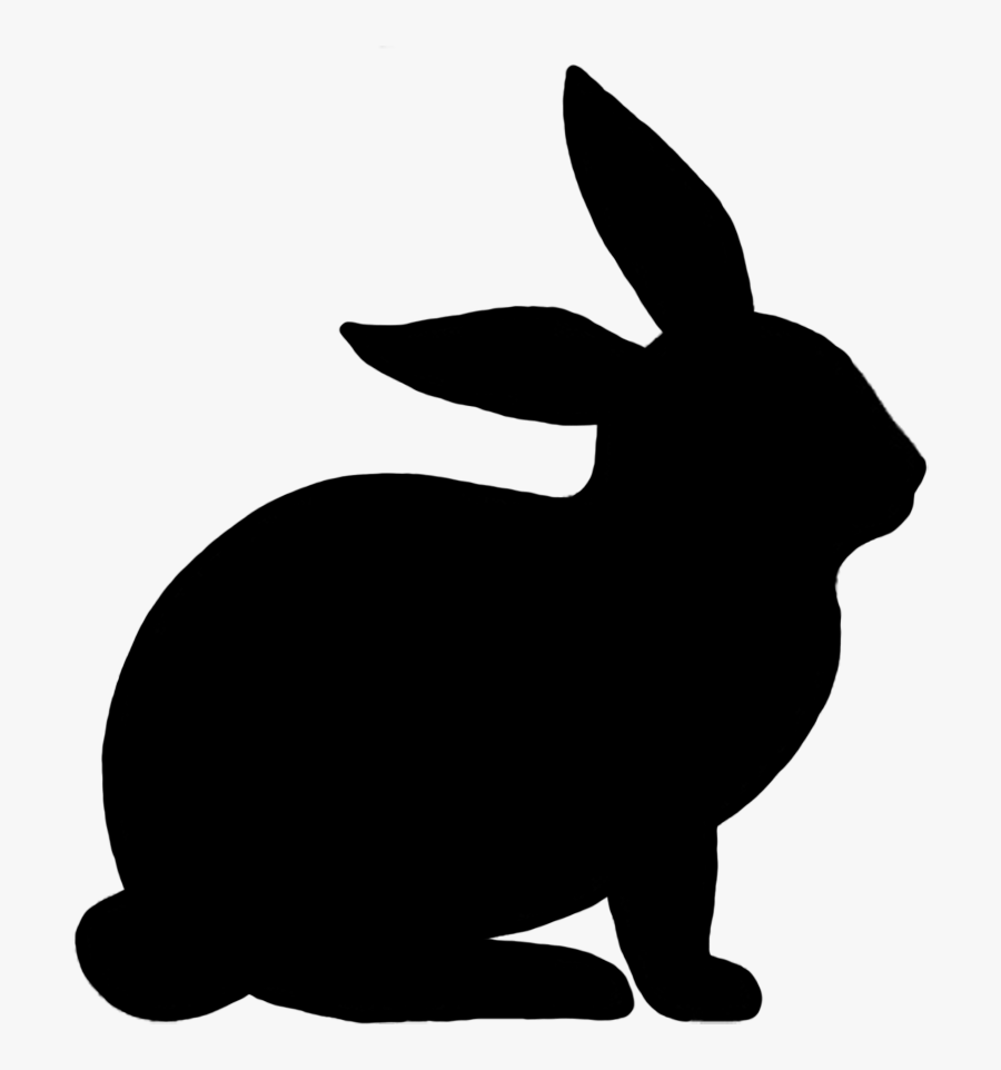 Bunny Clipart Silhouette - Silhouette Of A Rabbit, Transparent Clipart