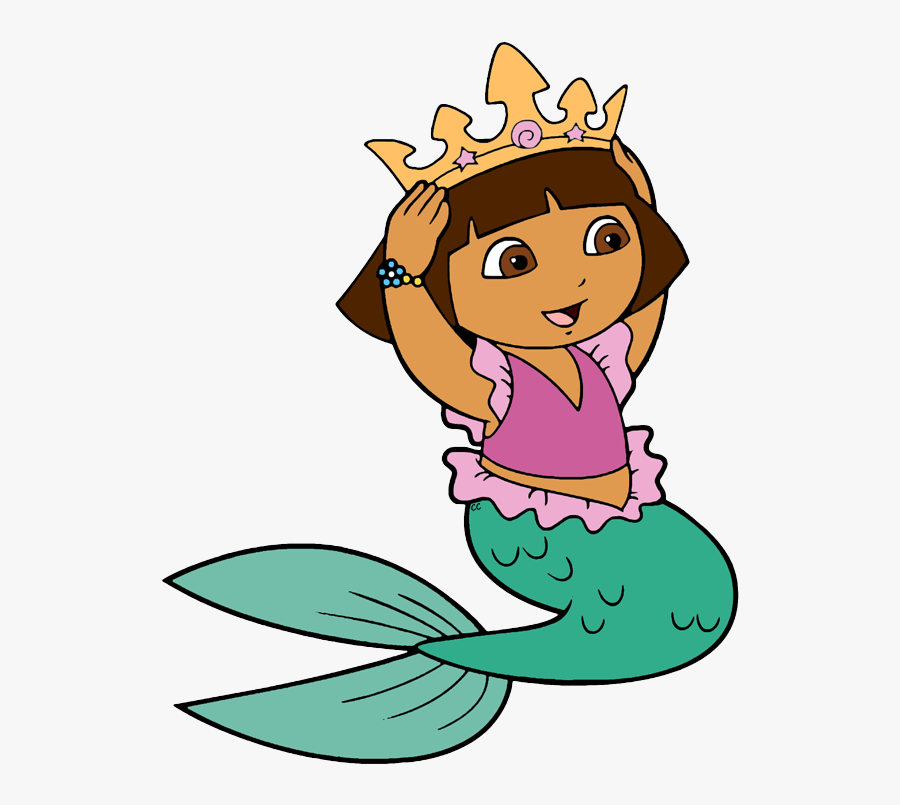 Mermaid Crown Clipart - Dora The Explorer Crown, Transparent Clipart