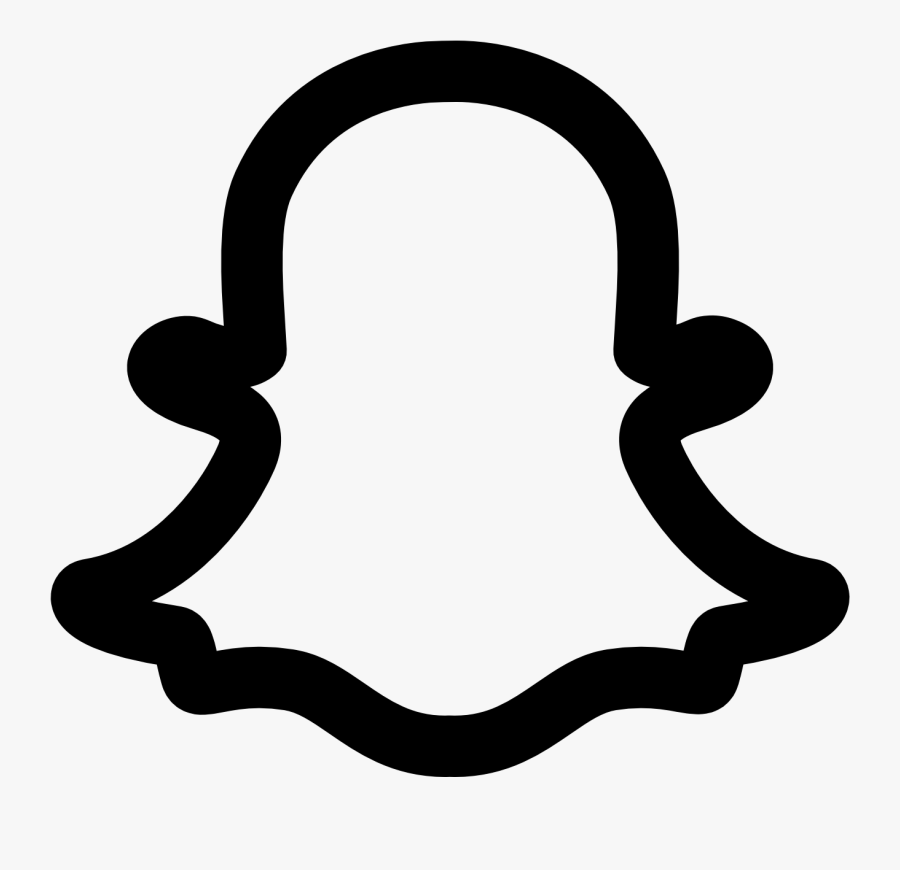 Bold Snapchat Ghost Transparent Png Clipart Image - Transparent Background Snapchat Icon, Transparent Clipart