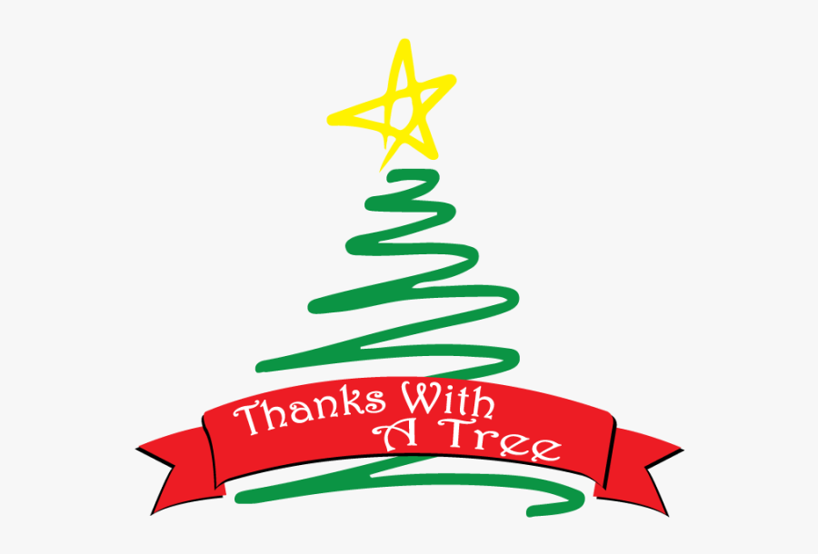 Squiggle Christmas Tree Clip Art, Transparent Clipart