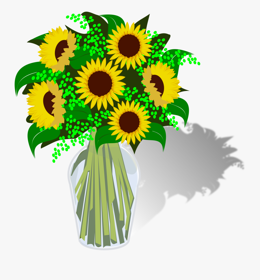 Transparent Sunflower Clipart Png - Bouquet Of Sunflowers Clipart Png, Transparent Clipart