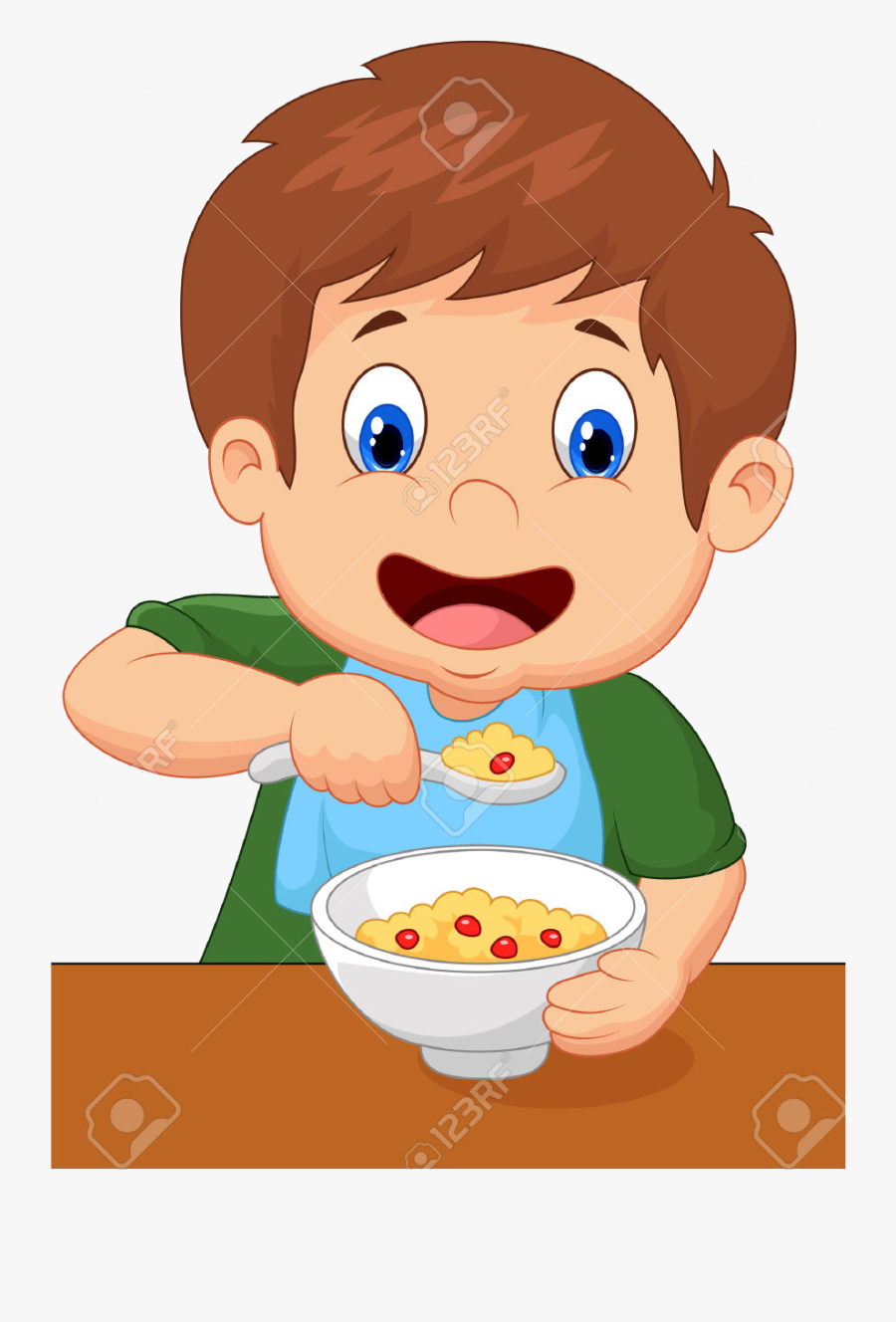 Eating Girl Clipart Free Best On Transparent Png - Boy Eating Breakfast Clipart, Transparent Clipart