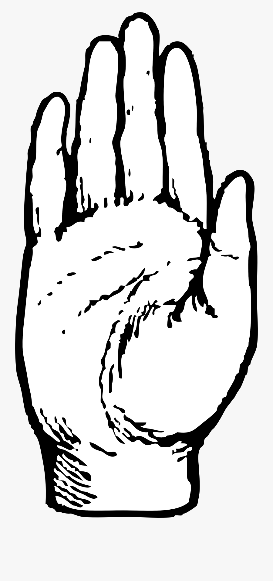 Hand Black And White Black And White Hand Clipart - Tony Iommi Hand Of Doom, Transparent Clipart