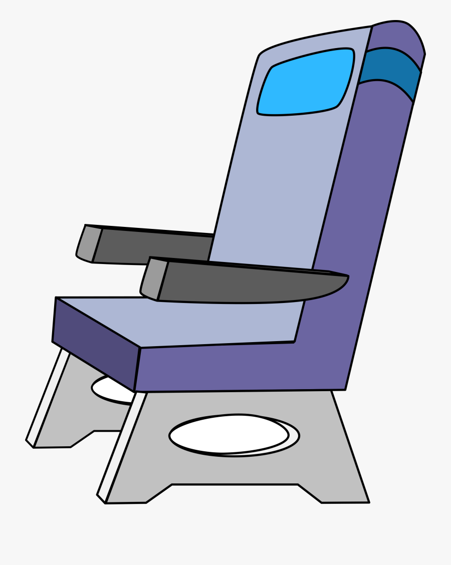Train Clipart Chair - Airplane Seat Clipart, Transparent Clipart