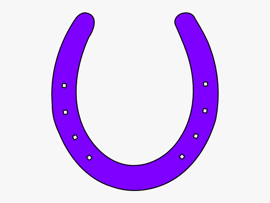 Horseshoe Border Clipart Purple Transparent Png - Illustration, Transparent Clipart