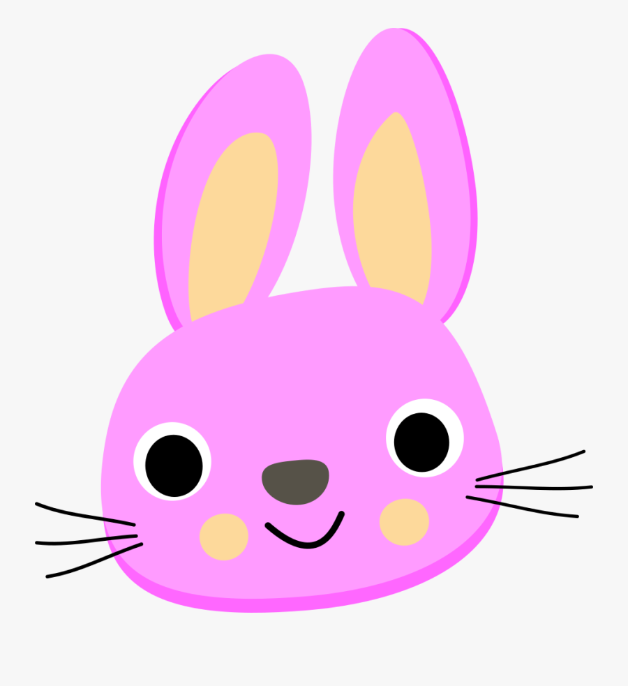 Bunnies Clipart Head - Bunny Head Clipart Png, Transparent Clipart