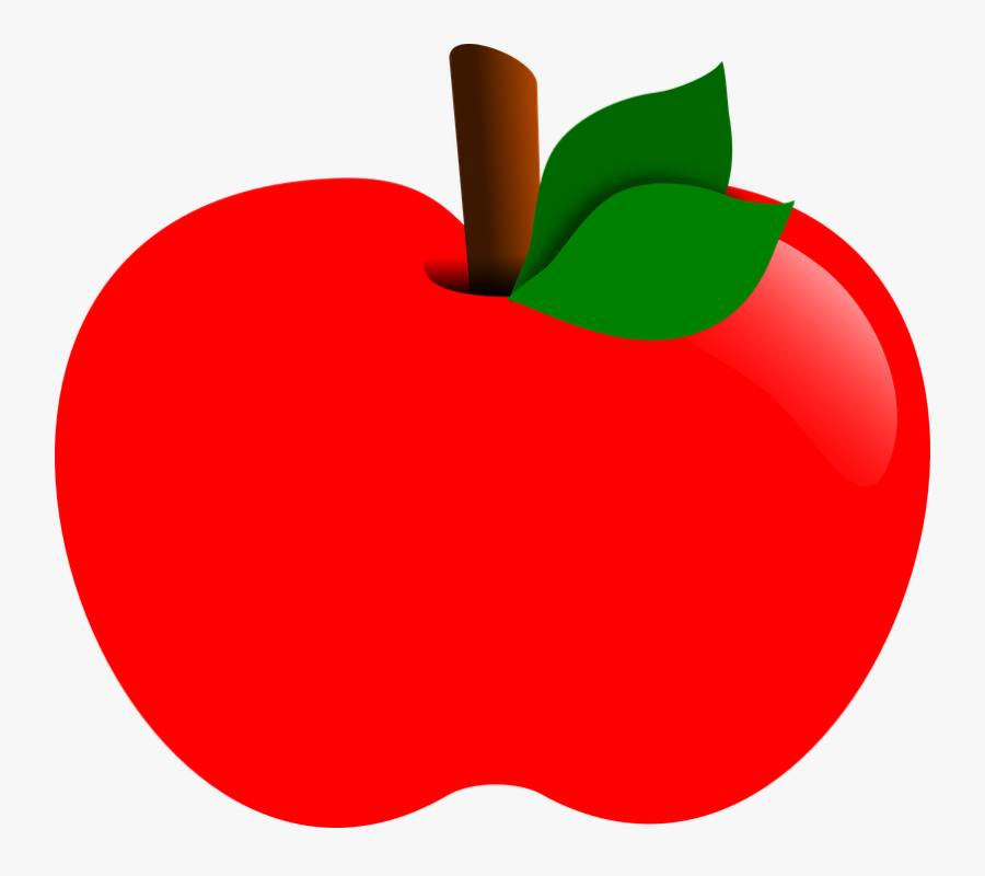 Free Red Apple Drawing, Transparent Clipart