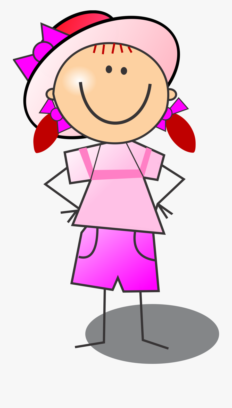 28 Collection Of Girl Clipart Stick Figure - Stick Figure Girl Clipart, Transparent Clipart