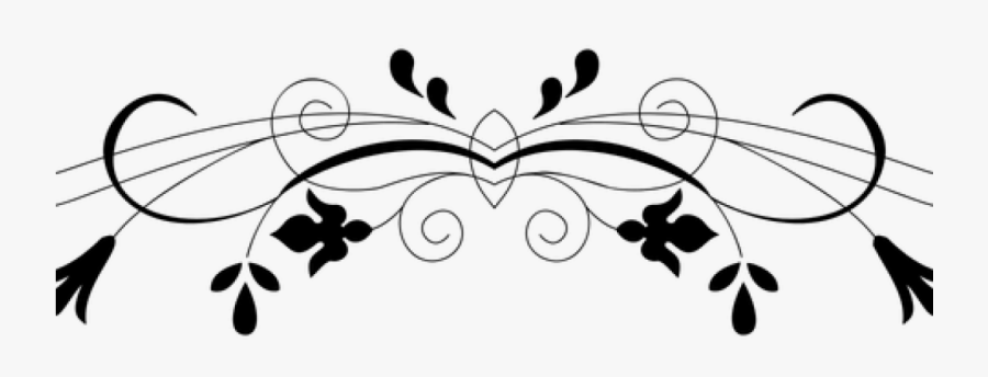 Flower Border Clipart Flower Border Images Pixabay - Flower Border Design Black And White, Transparent Clipart