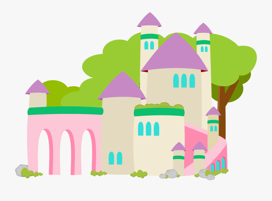Castle Clipart Little Mermaid - Castelo Pequena Sereia Cute Png, Transparent Clipart