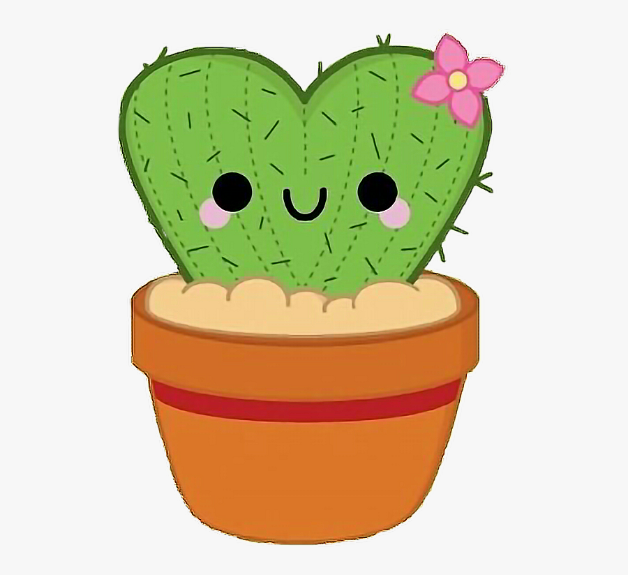 Cactus Clipart Succulent - Kawaii Cute Cactus Drawing, Transparent Clipart