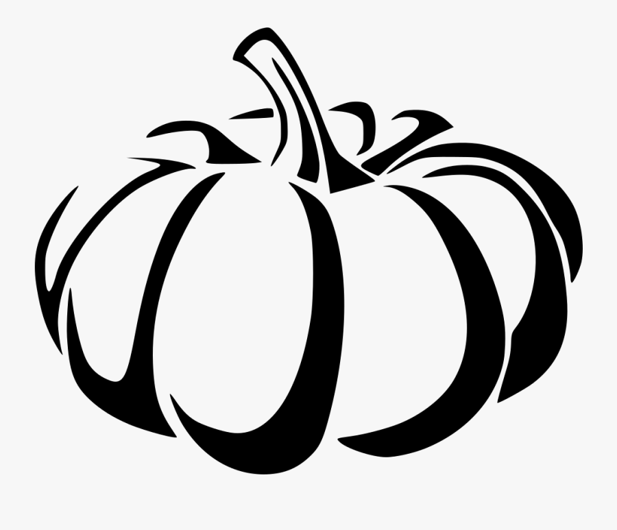 Clip Art Clip Art Pumpkin Black And White - Pumpkin Black And Whi...