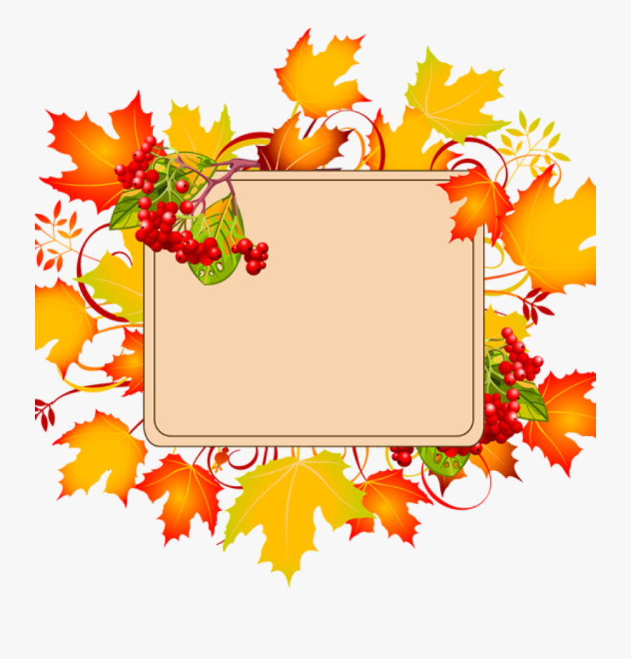 Transparent Fall Leaves Corner Border Png - Fall Border Clipart Free, Transparent Clipart