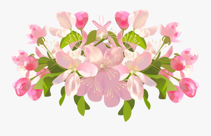 Flower Spring Clip Art - Spring Flowers Transparent Background, Transparent Clipart
