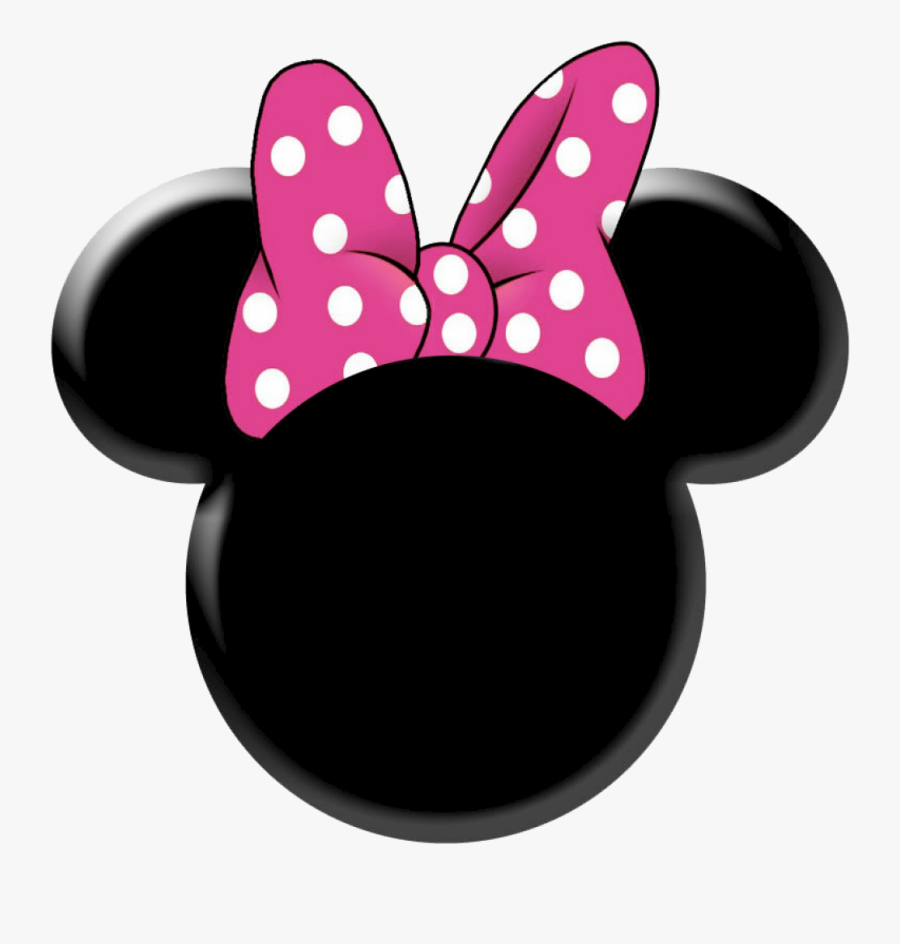 Red Minnie Mouse Bow Clipart - Minnie Mouse Black Face , Free Transparent C...