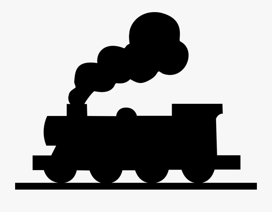 Vector Royalty Free Download Train Clipart Black And - Train Silhouette, Transparent Clipart