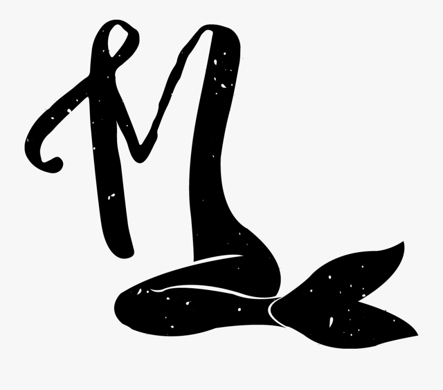 Clip Art Mermaid Black And White Clipart - Mermaid Tails Clip Art, Transparent Clipart
