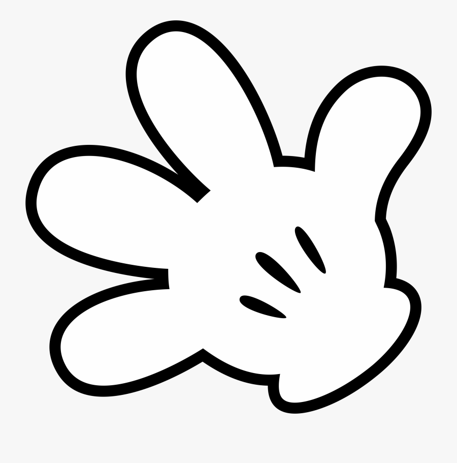 Mickey Hand Clip Art How To Make - Minnie Mouse Hand, Transparent Clipart