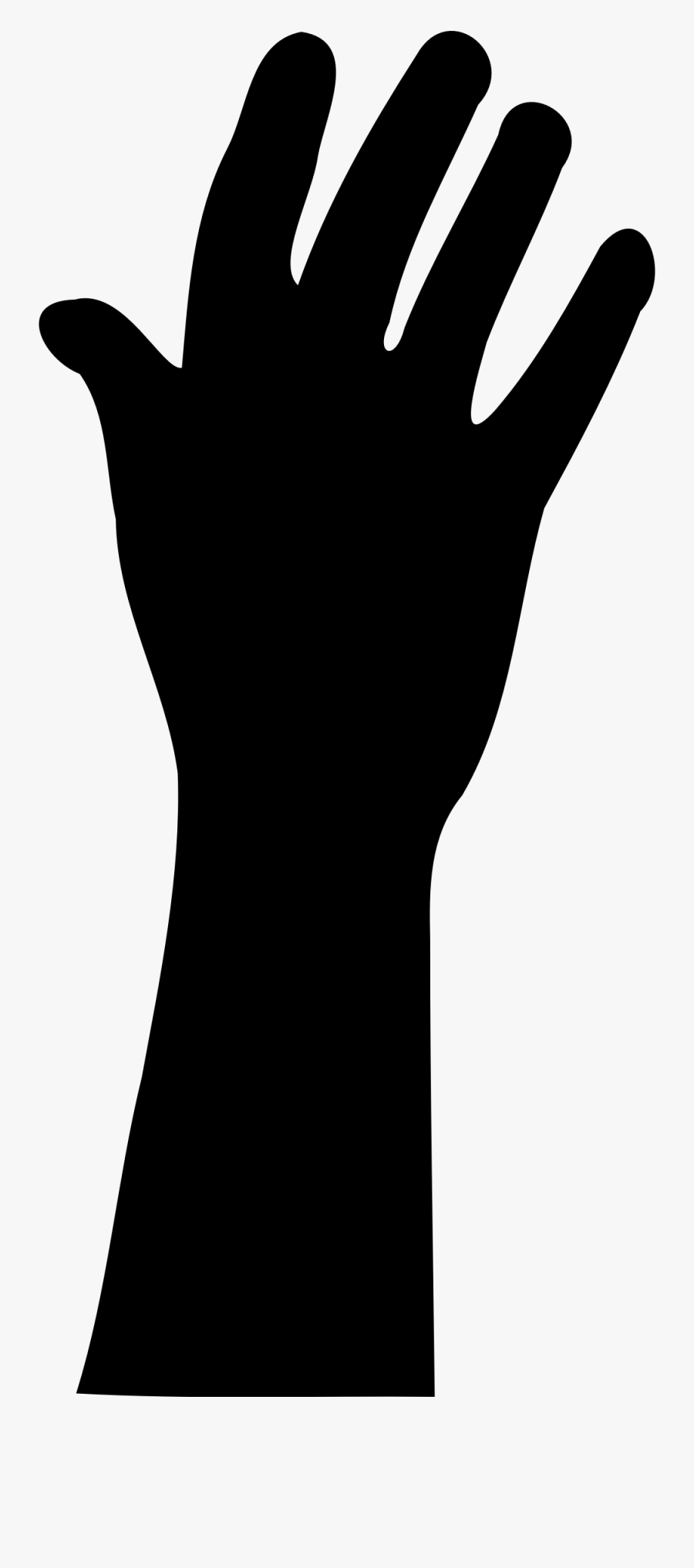 Raise Clipart Hand Clipart Png Library Library - Hand Silhouette Png, Transparent Clipart