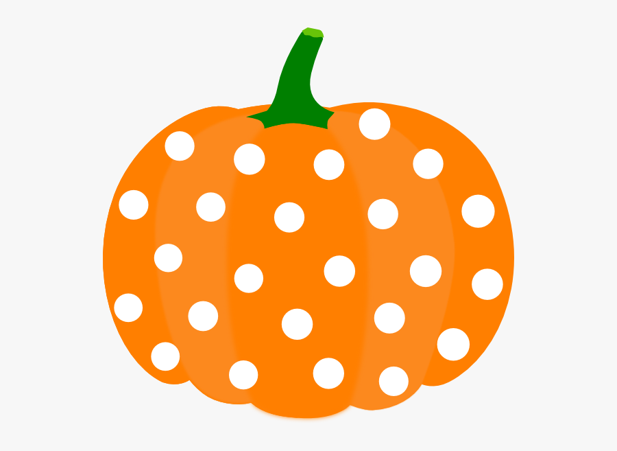 Pumpkin Clip Art - Polka Dot Pumpkin Clipart, Transparent Clipart
