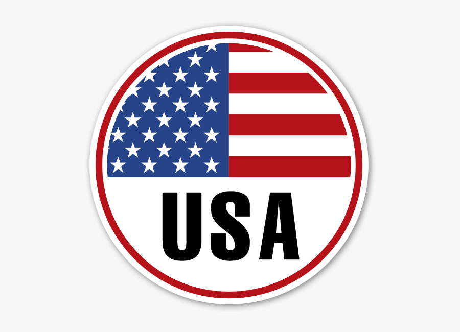 Download Usa Round Flag Sticker - Usa Round Flag , Free Transparent ...
