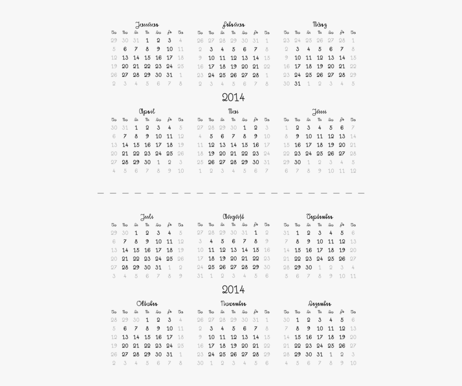 Area,text,calendar - Free Online Calendar 2019, Transparent Clipart