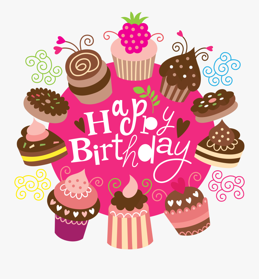 Dinosaur Clipart Birthday Cake - Happy Birthday Cake Clipart Transparent, Transparent Clipart