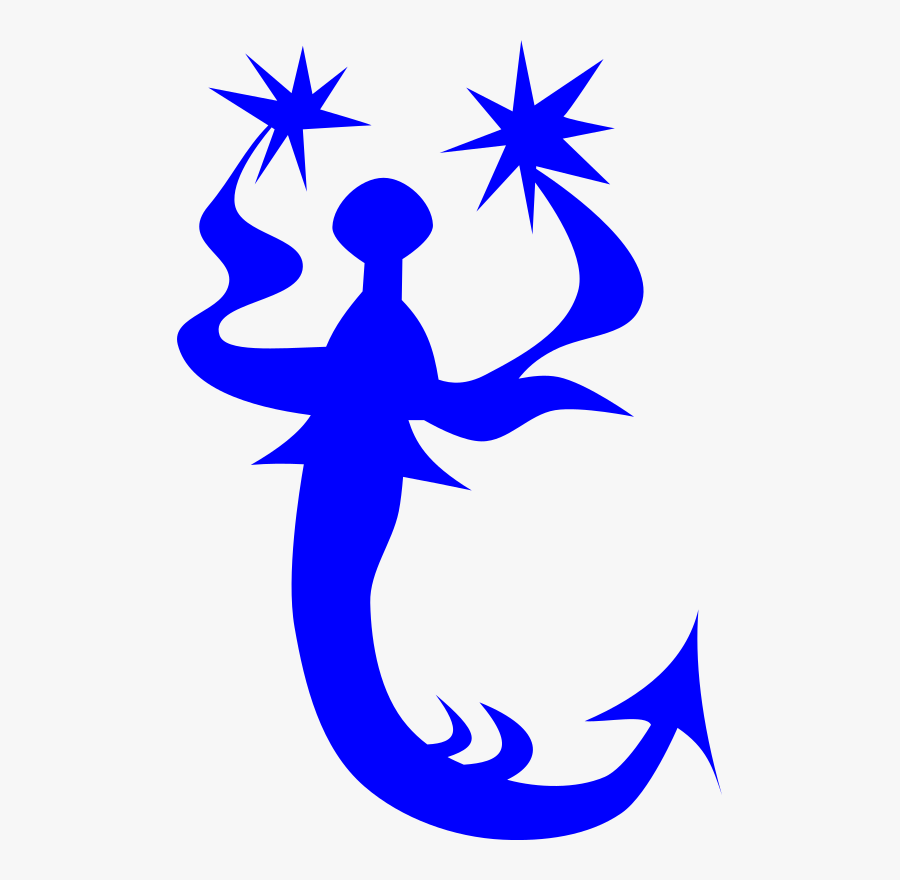 Vane Mermaid - Silueta De Sirena Azul Png, Transparent Clipart