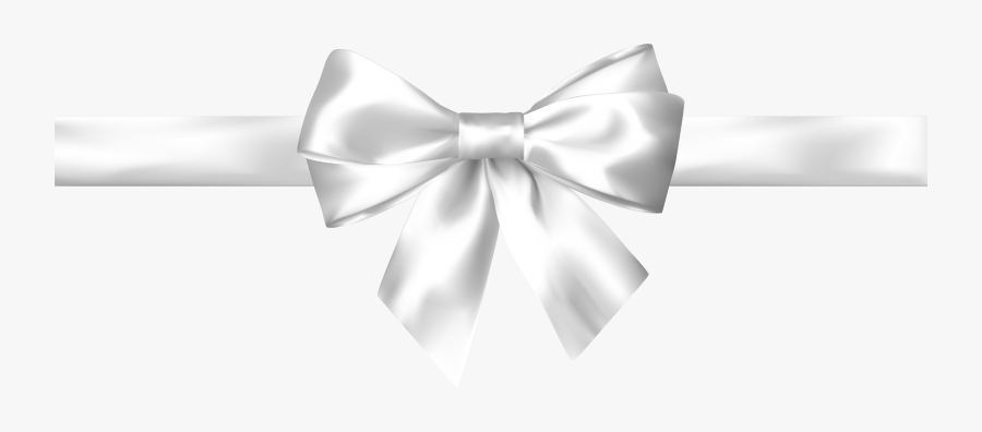 White Bow Clipart , Png Download - Transparent White Bow Png, Transparent Clipart